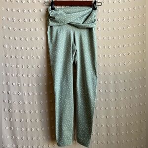 Nike Yoga High‎ Waisted Twist Full Length Polka Dot Leggings Sz S